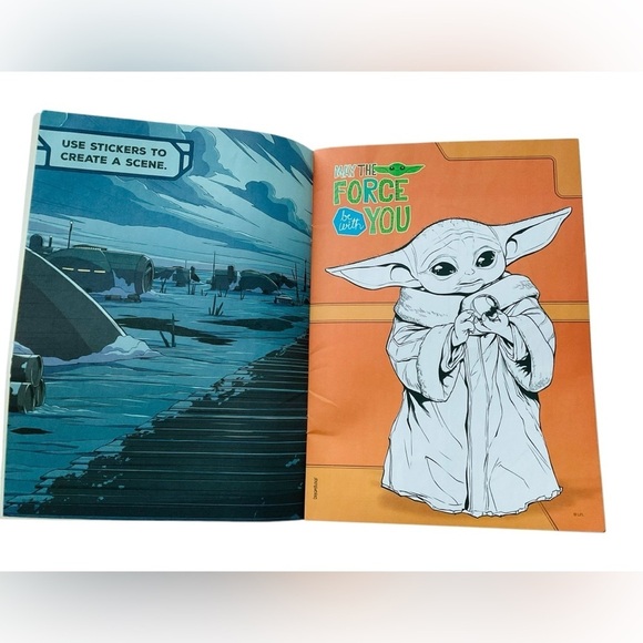 TWO Star Wars The Mandalorian Stickertivity Colortivity Books One Brand New - Picture 8 of 8